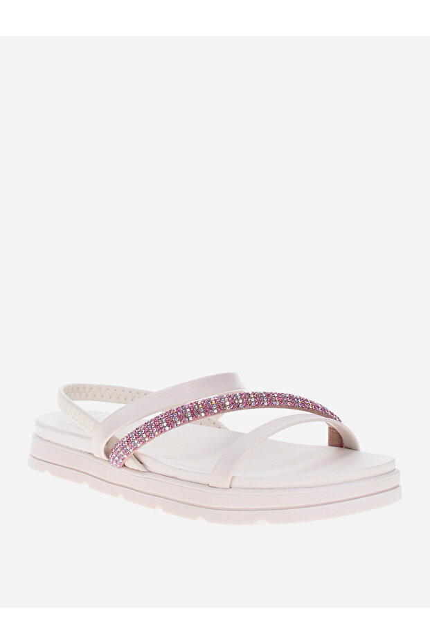 صندل مسطح مزين بمقدمة مفتوحة - 1