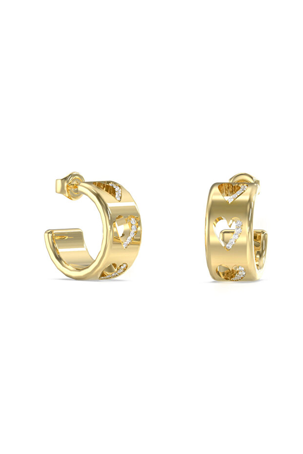 15mm hearts hoops - 1