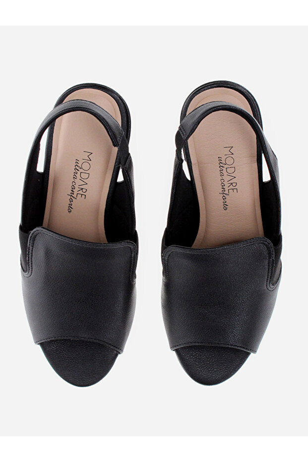 Solid Open Toe Block Heel Shoes - 5