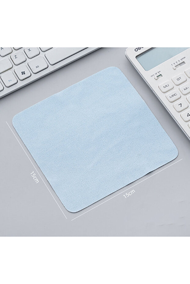 10Pcs Blue 10Pcs Cleaning Glasses Eyeglasses Cloth Economy Sunglasses Screen Microfiber Cleaner Clot
