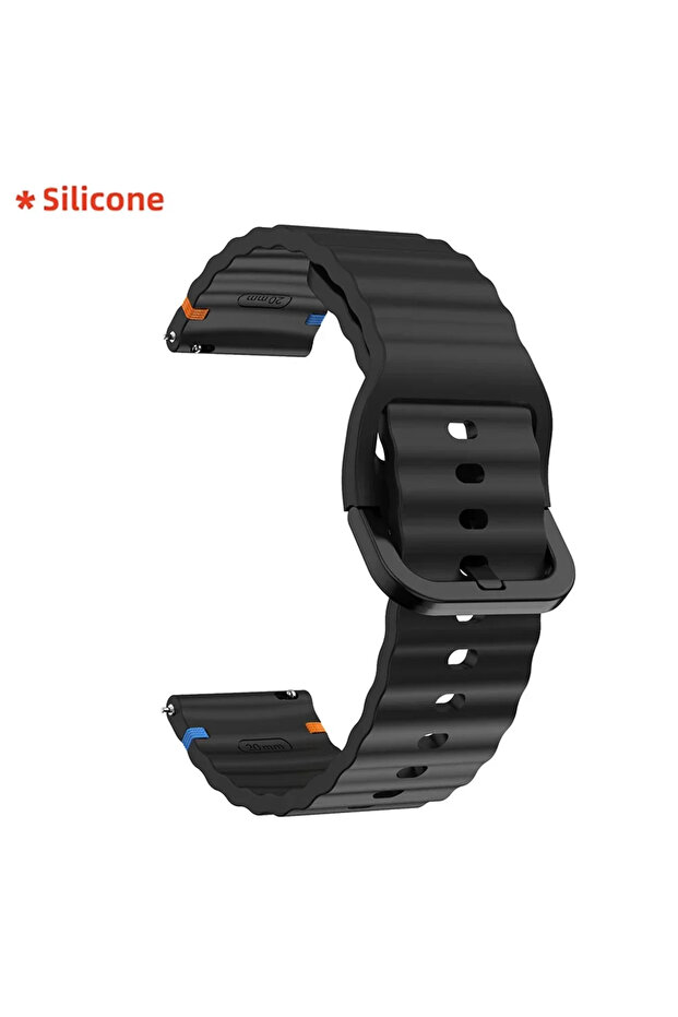 22MM Universal Black Silicone 22 20mm Magnetic Strap For WATCH GT 5 4 46mm WATCH 5 4 Pro GT 3 GT2 P