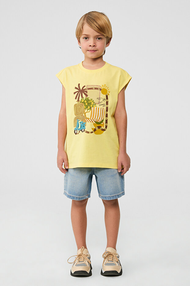 الصبي قميص أصفر - 1