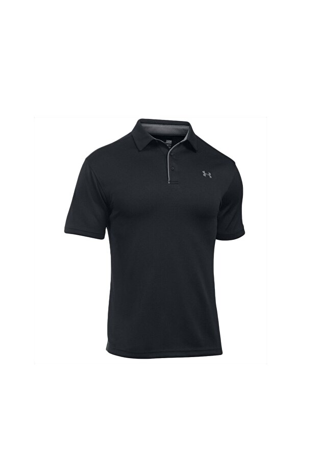 Black Polo Neck Men's T-Shirt