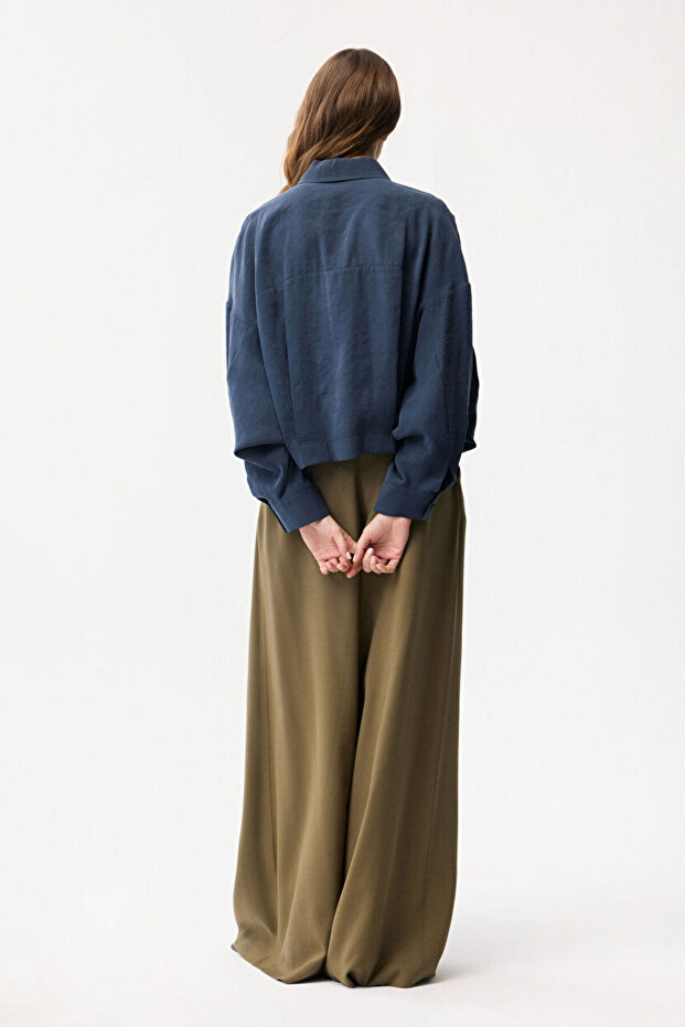 Geniş Kesim Gömlek - 5