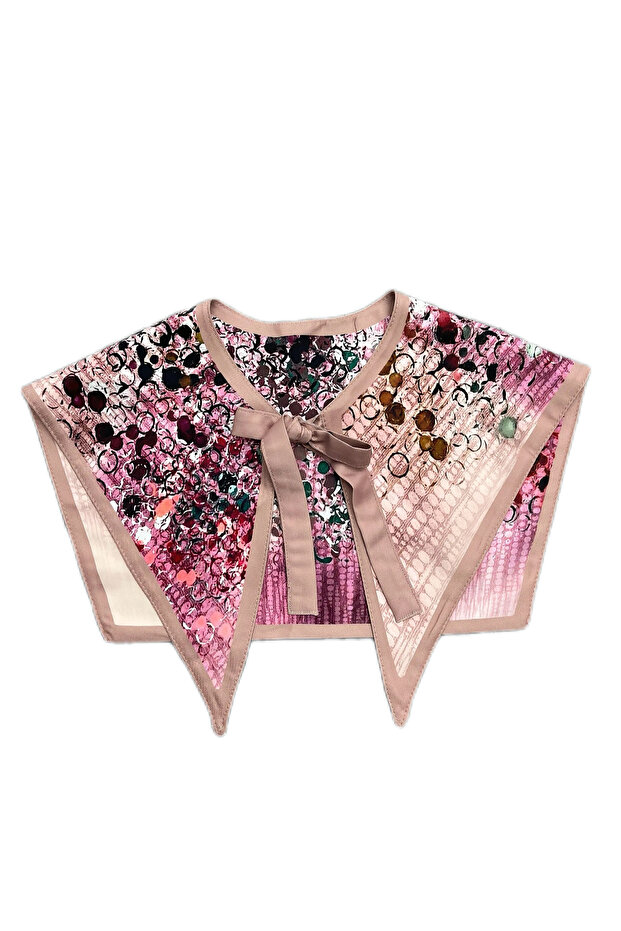 وشاح ياقة منقوش - ياقة للرقبة - 2