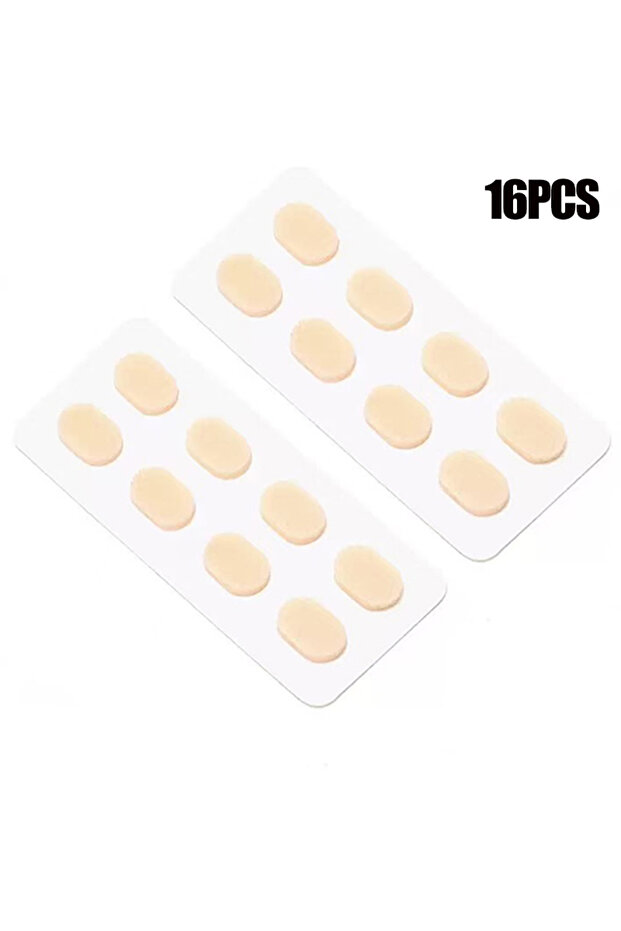 16-Beige 16/32 PCS OOLVS Soft Foam Nose Pads Self Adhesive Non-Slip Eyeglass Nose Pads, Thin Nosepad