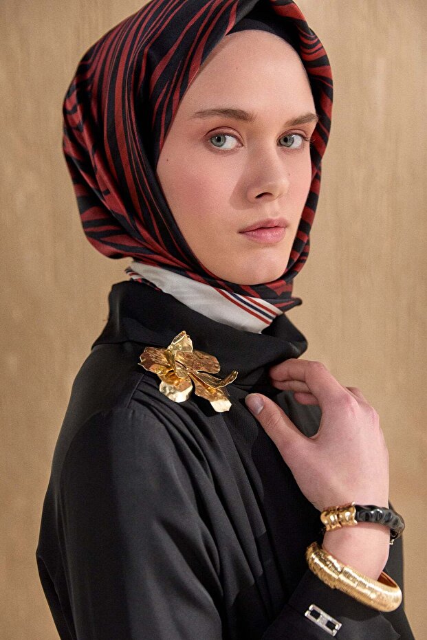 Asimetrik Drapeli Krep Elbise - 5