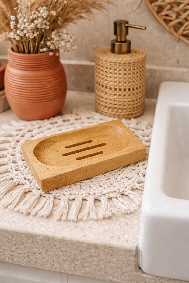 حامل صابون من الخيزران الصلب - 2