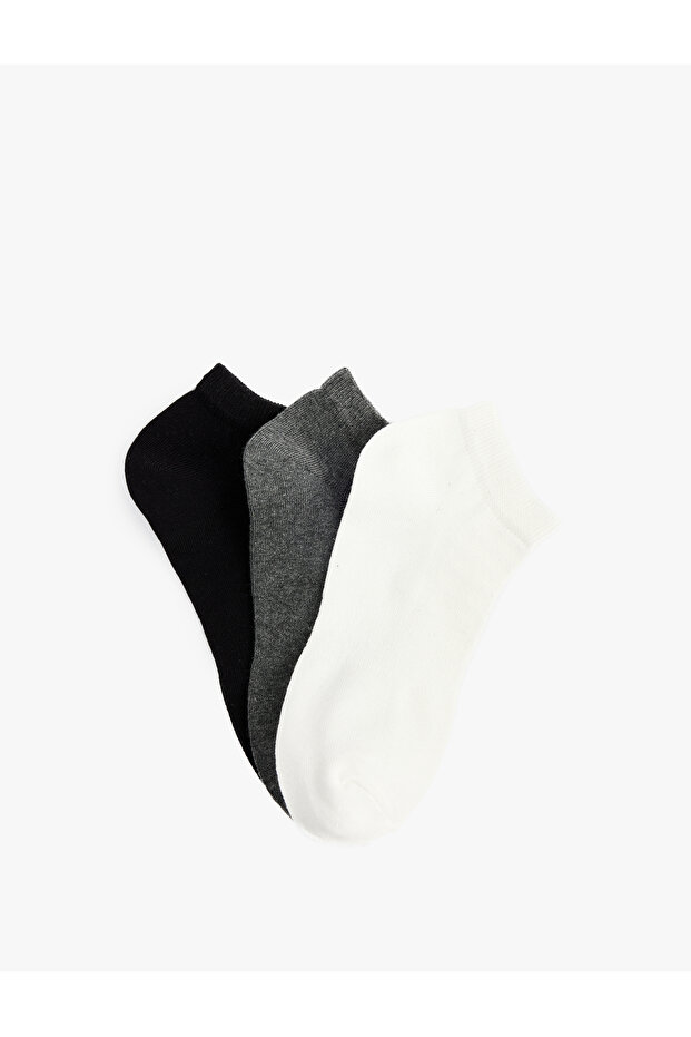 Set of 3 Patterned Booties Socks