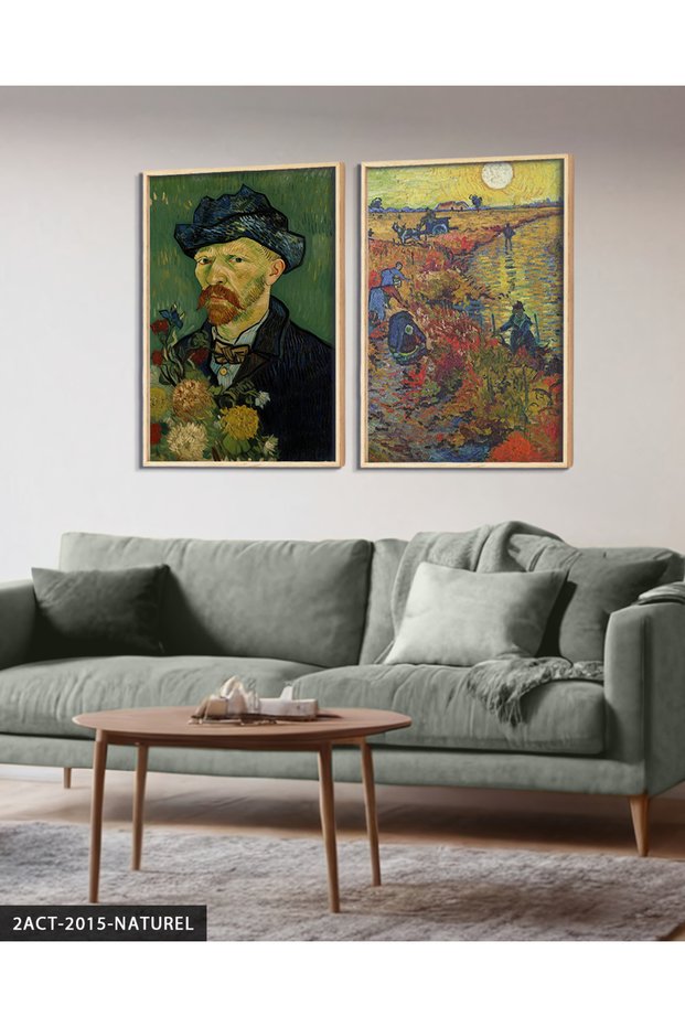 Vincent Van Gogh Works 2 Piece Wooden Framed Painting Act