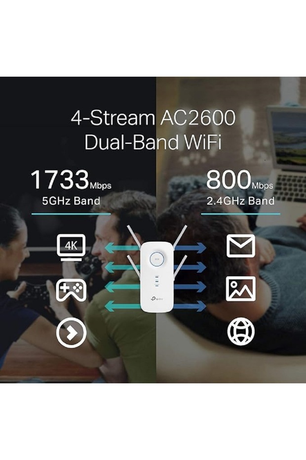موسّع نطاق تي بي لينك AC2600 RE650 - 6