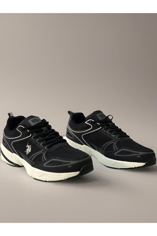 Artes 6Fx Black White Sole Sneaker Walking Shoes