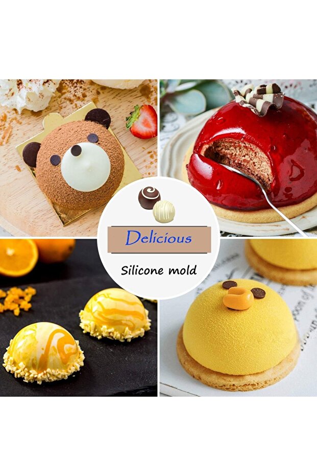 Silicone mold 8 Hemispheres - 2