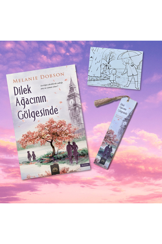 DİLEK AĞACININ GÖLGESİNDE / Tasseled Bookmark and Postcard Gift