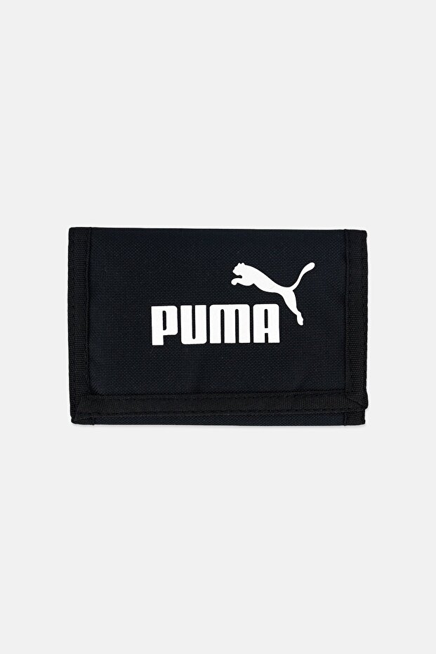 Men Brand Logo Wallet, Black - 1