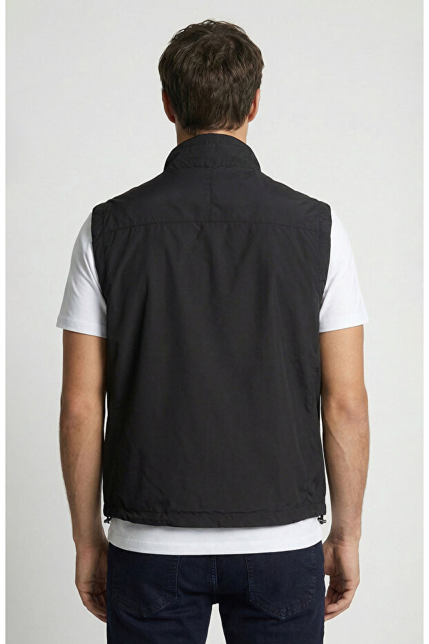 Siyah Casual Yelek - 3