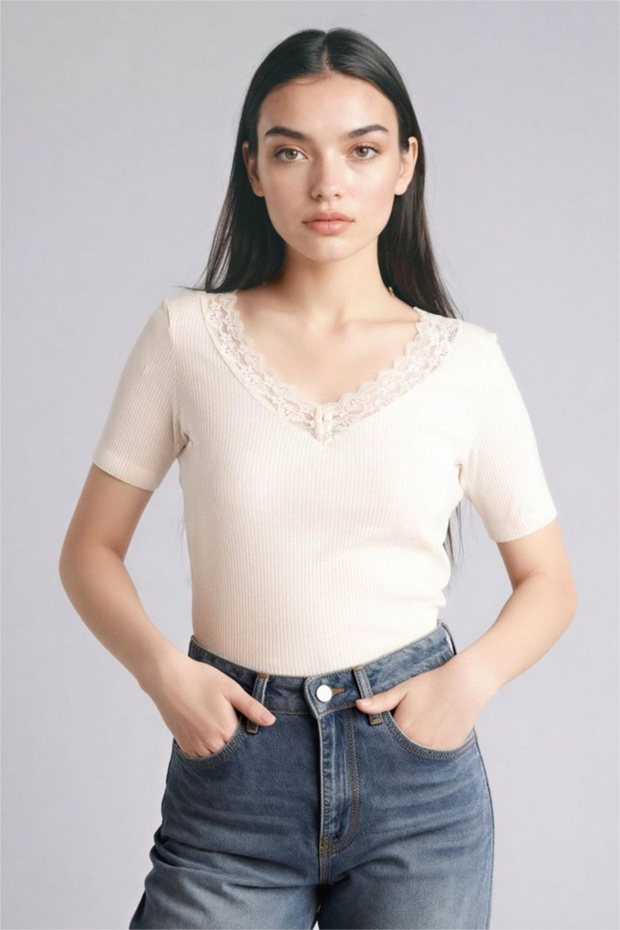 100% Cotton Slim Fit Ribbed Camisole T-Shirt G9665Ax26Sp
