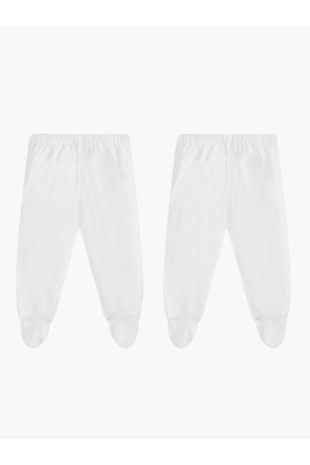 Pack of 2 - Baby Footed Soft Cotton Leggings