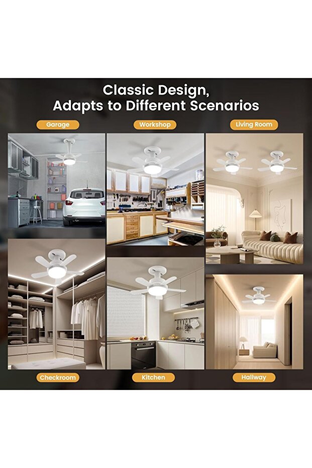 Blitzwill LED ceiling light, 38 cm, remote control, silent, 6 speeds, dimmable, E26/E27, timer - 7