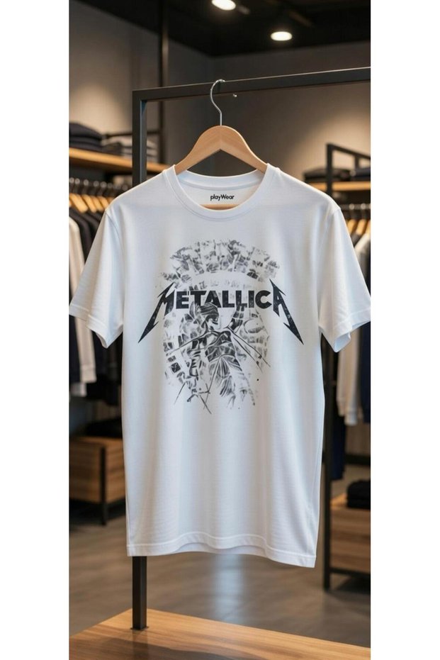 Metallica Printed Tshirt 100% Cotton Regular Fit T-Shirt