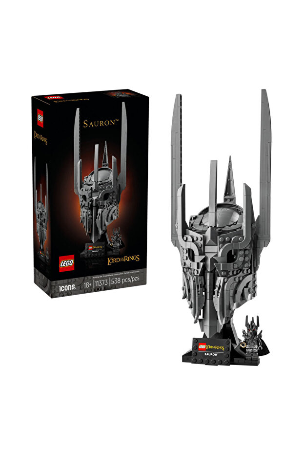 ® Icons Yüzüklerin Efendisi: Sauron'un Miğferi 11373 - 18+ Yaş için Model Yapım Seti (538 Parça)