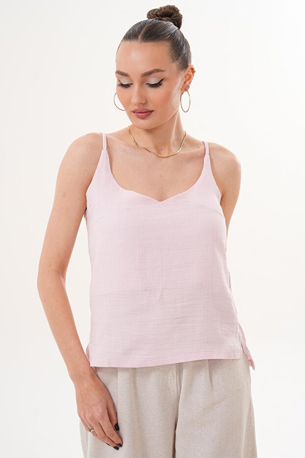 Women's Rope Strap Muslin Blouse 260001 -