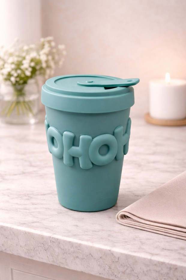 Acar Porcelain Mug Cup with Silicone Cover Coffee Tea Office Cup 400ml