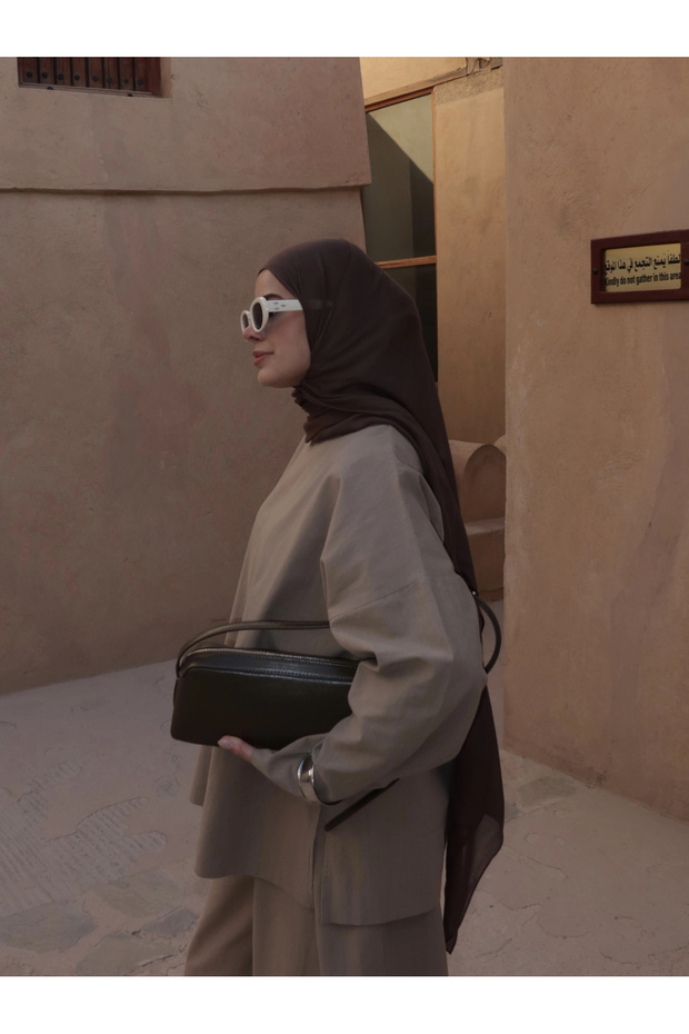 9009 BLUZ❗️KETEN BASİC vizon - 2