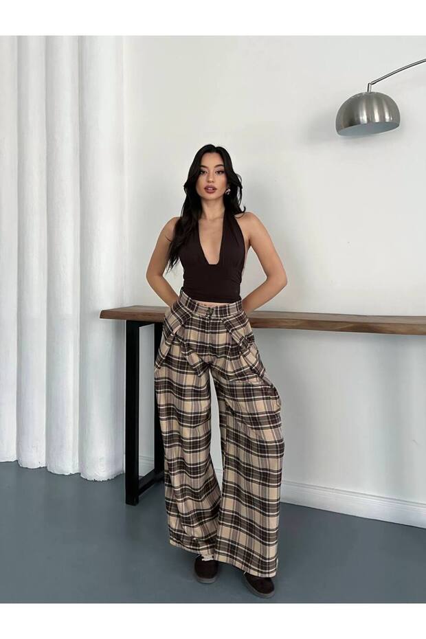 بنطلون منقوش منقوش - 4