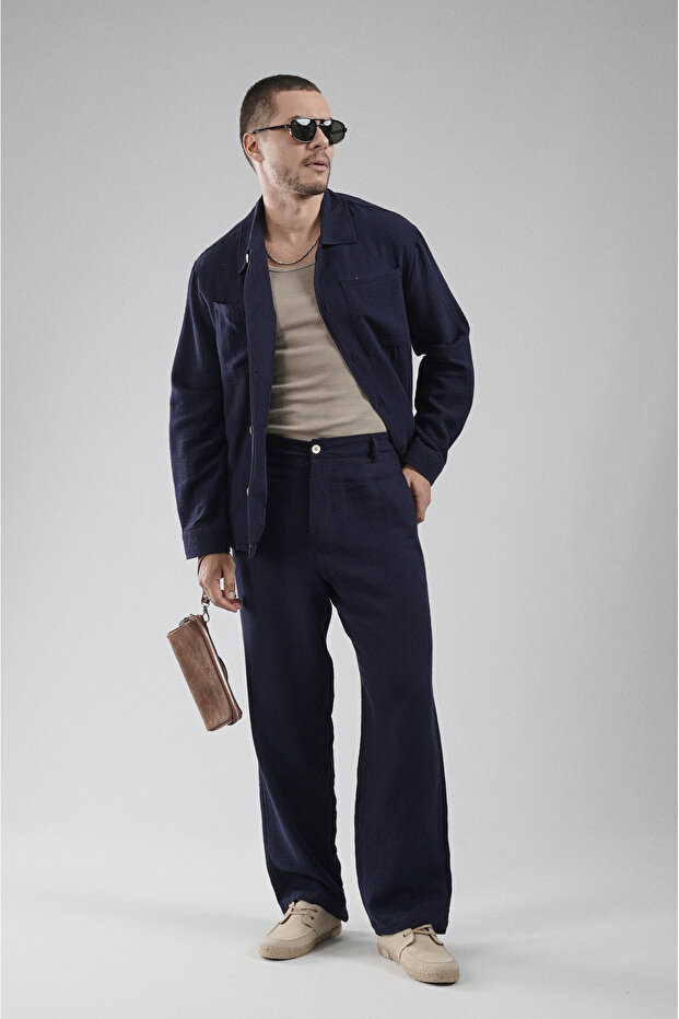 Trend Biz Regular Fit Men's Shirt and Pants Set