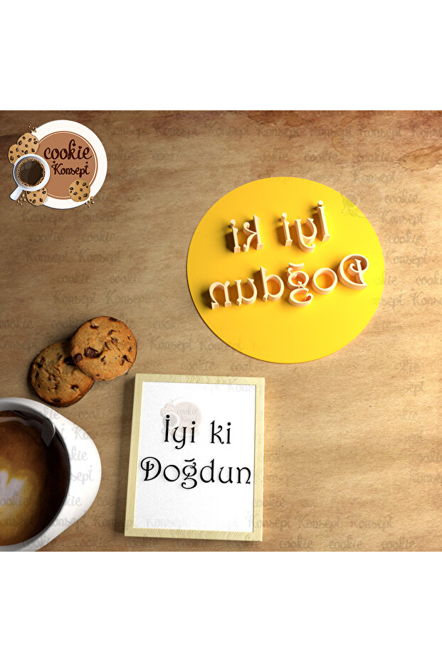 Happy Birthday # 8 | Cookie, Dough, and Clay Compatible Stamp/Seal