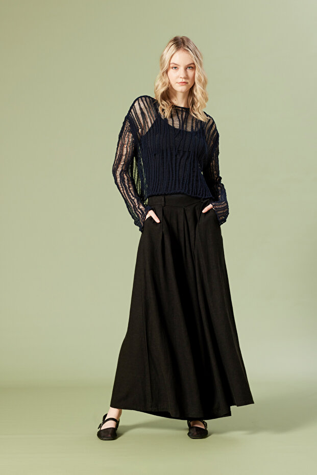 AJURLU TRİKO BLUZ - 2