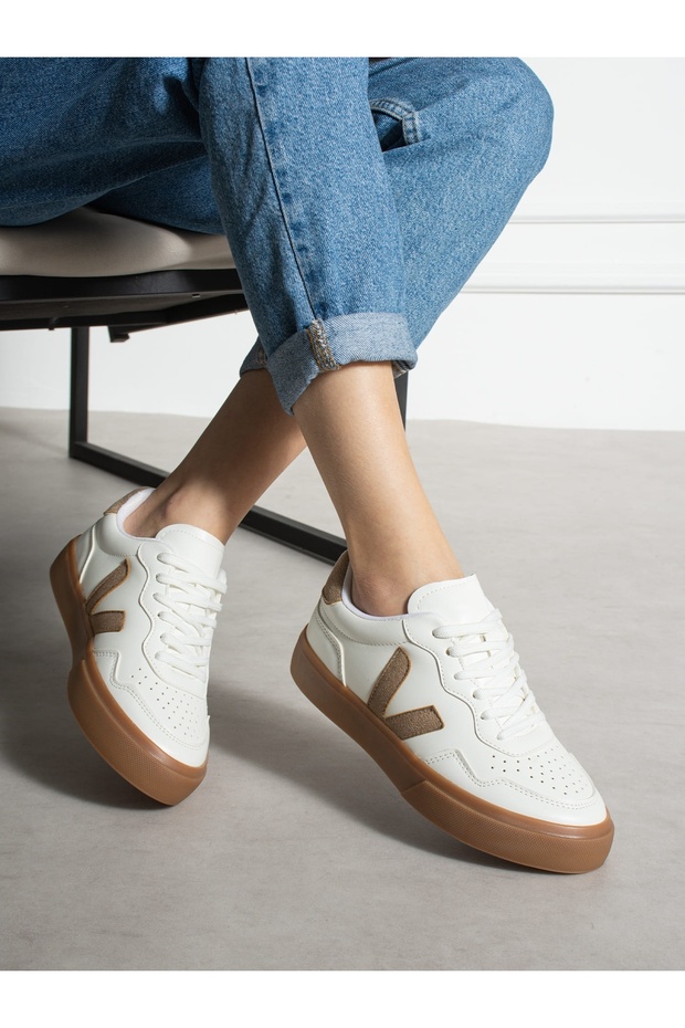 Vento White-Mink Women's Sneakers