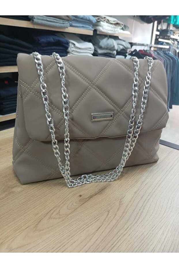 حقيبة مكونة من قسمين مع سلسلة - 2