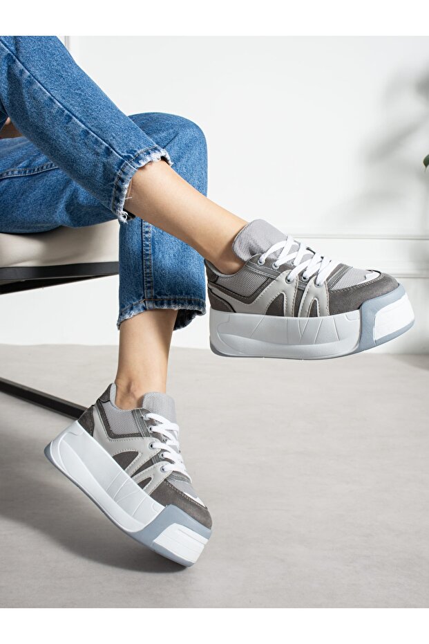 Carla Gray High-Top Women's Sneakers