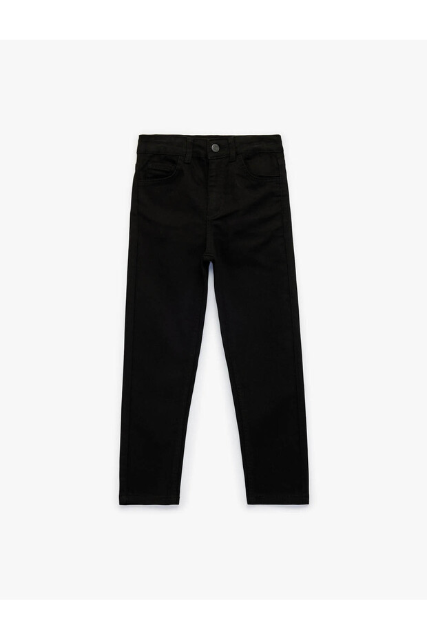 Beli Adjustable Black Boy's Jean Trousers 6Skb40010Td