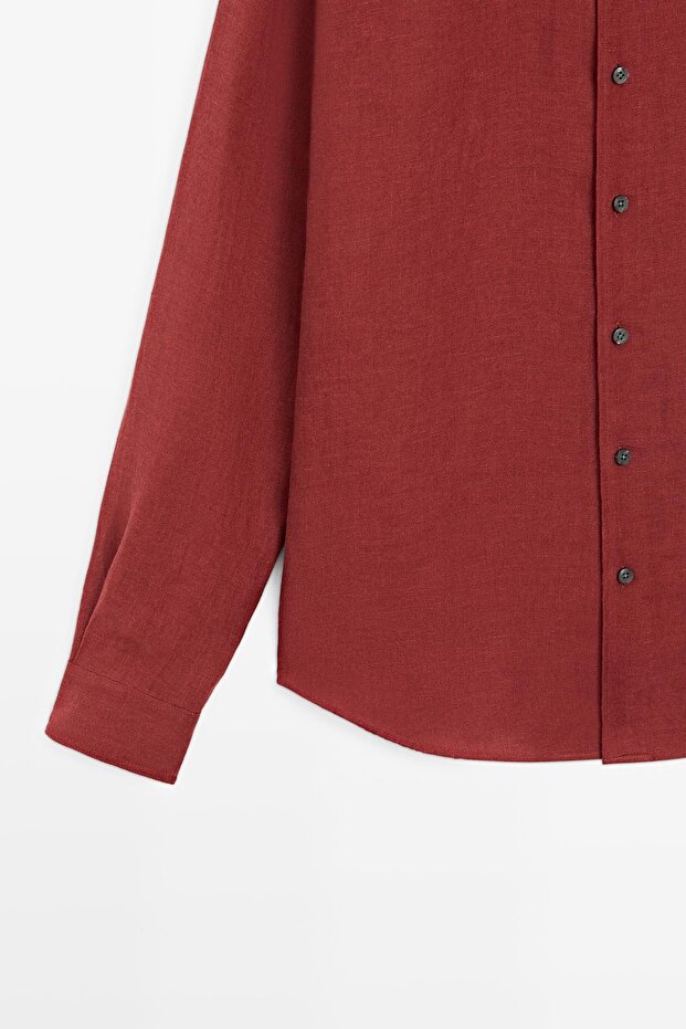 %100 keten gömlek - 7