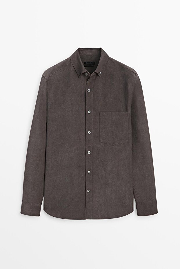 Cepli dökümlü gömlek - 5