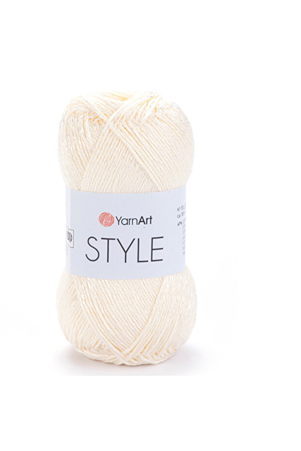 Style %67 Cotton %33 Viscose – 50 g 185 m Thin Summer Knitting Yarn-652-1 Adet