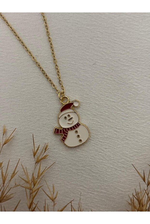 Christmas Themed Figure Steel Necklace