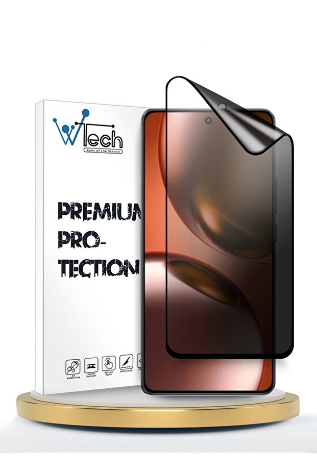 Realme GT 7 5G/Realme GT 7T 5G Premium Nano Ceramic Privacy Full Cover Matte Flexible Clear/Black