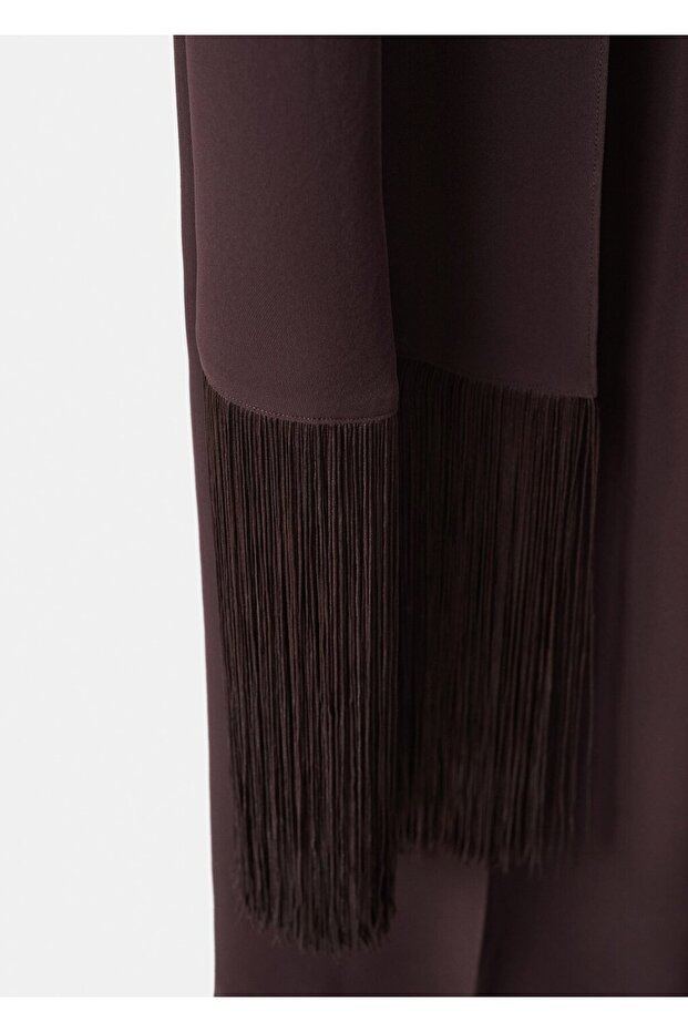 Tek omuzlu püsküllü fular tulum - 5