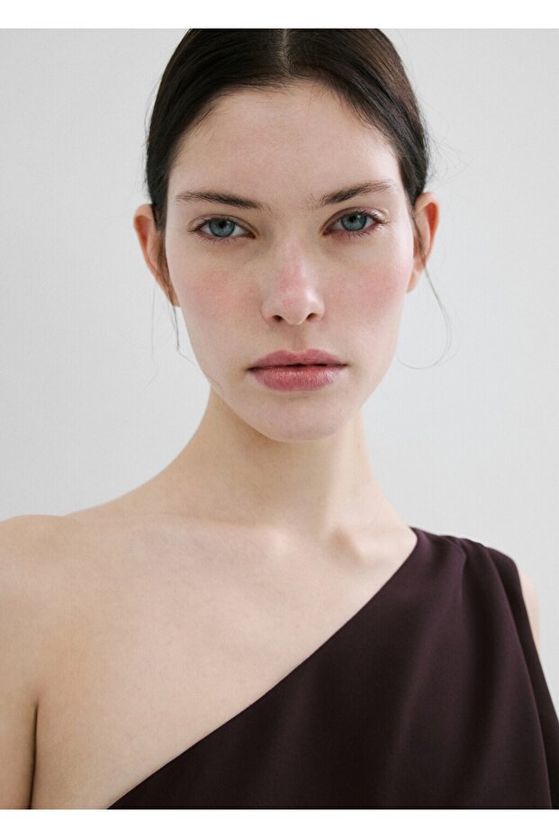 Tek omuzlu püsküllü fular tulum - 6