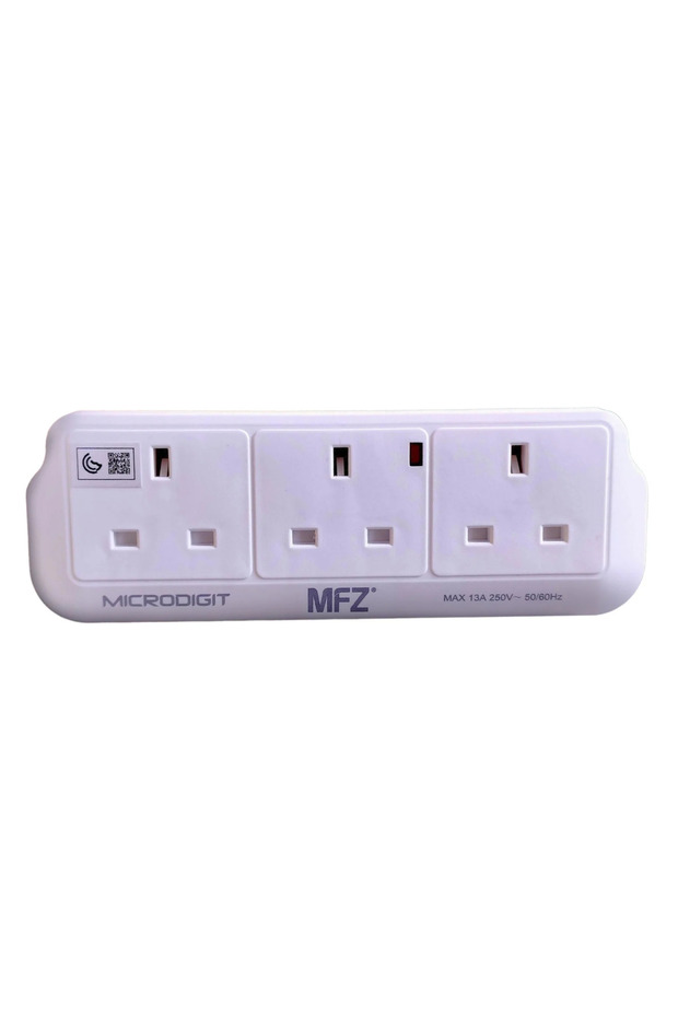 شريط طاقة جداري بثلاثة منافذ M22002 - 2