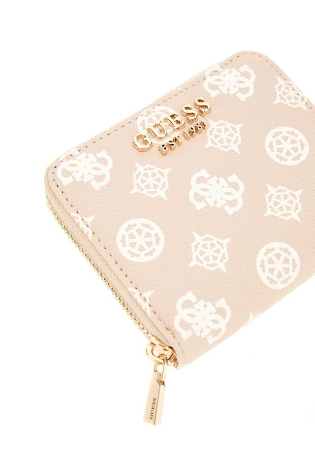 Laurel 4G peony logo mini wallet