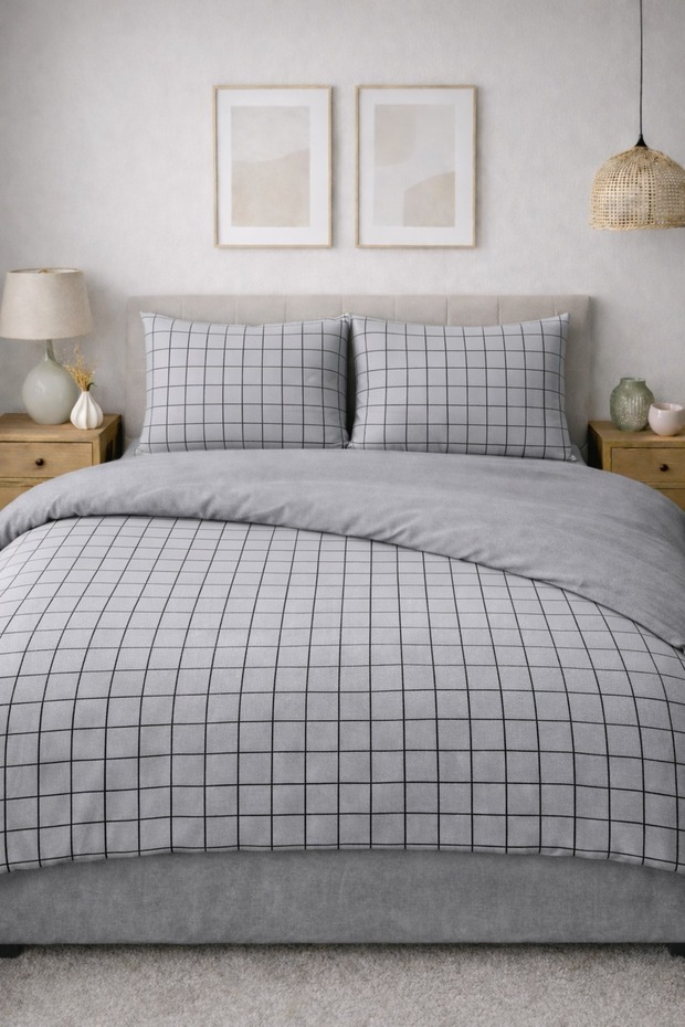 Double-Sided Double Elastic Sheet Duvet Cover Set 4 Pieces