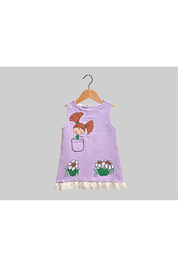 Organic Muslin Zippered Dress