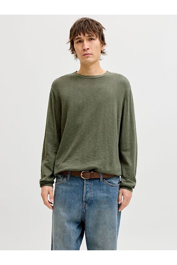 Strickpullover Einfarbig Strickpullover - 1