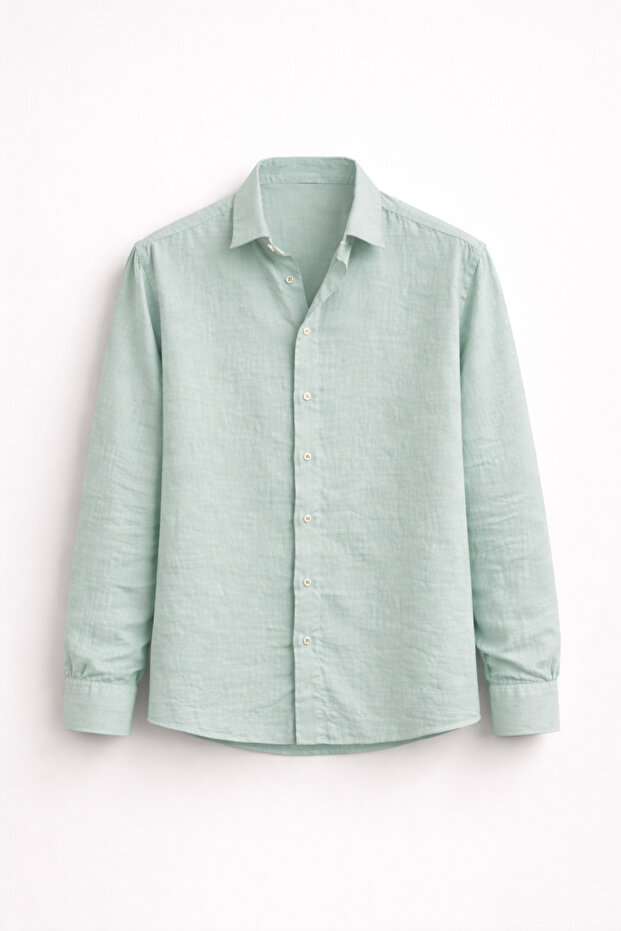 Premium Summer Collection Muslin Linen Men's Shirt – Lightweight, Breathable, Comfortable Fit