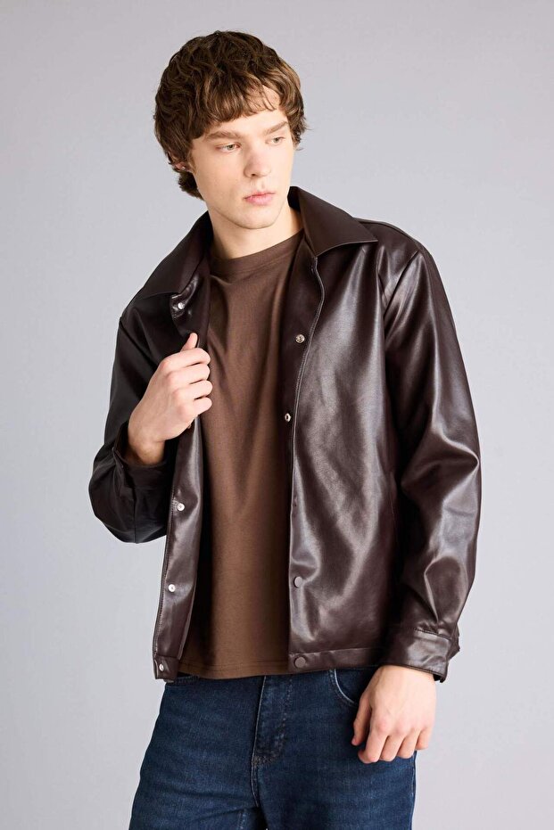 معطف منتظم القصة H0586AX26SP - 3